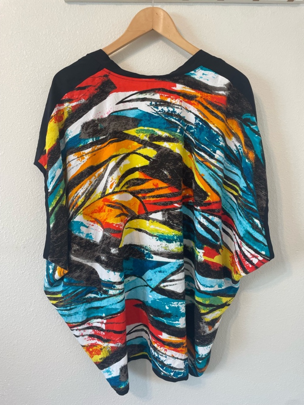 Jams World Abstract Print Kimono Cardigan Boho Hippie Flowy  Size Small